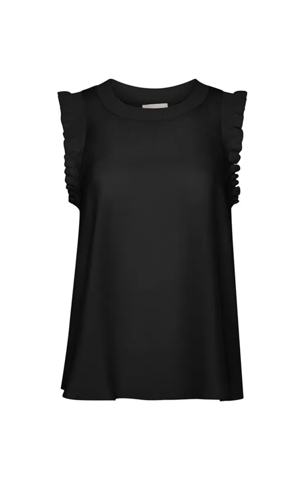 Shop Lenore Top Silk Black Cinq Sept Tank Tops and Camisoles