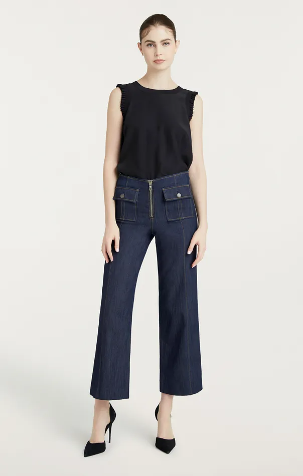Shop Lenore Top Silk Black Cinq Sept Tank Tops and Camisoles
