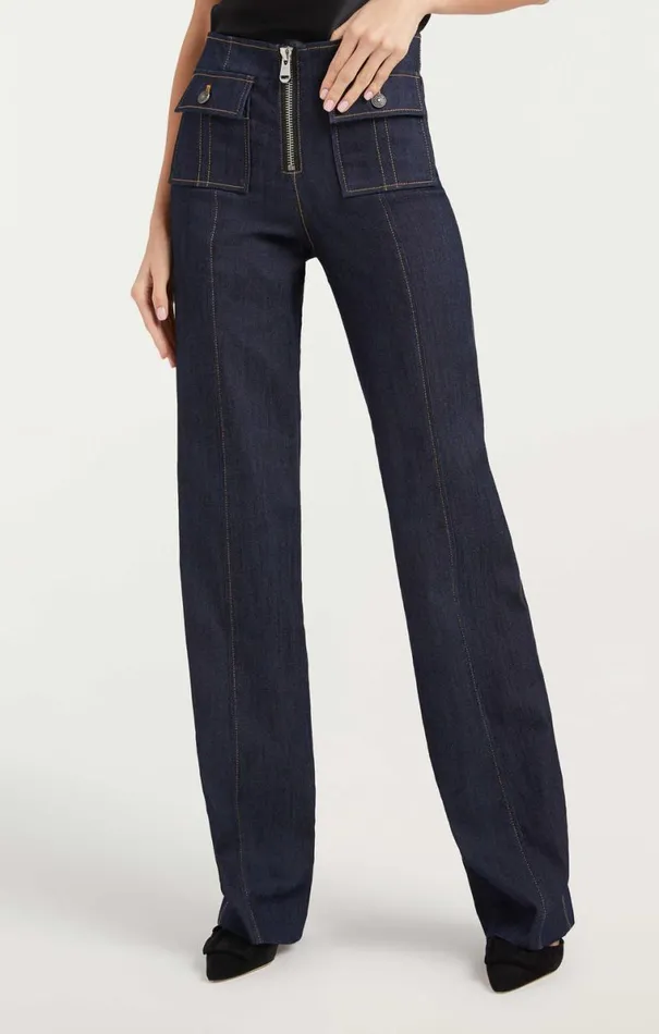 Shop Long Azure Pant Indigo Cinq Sept Pants