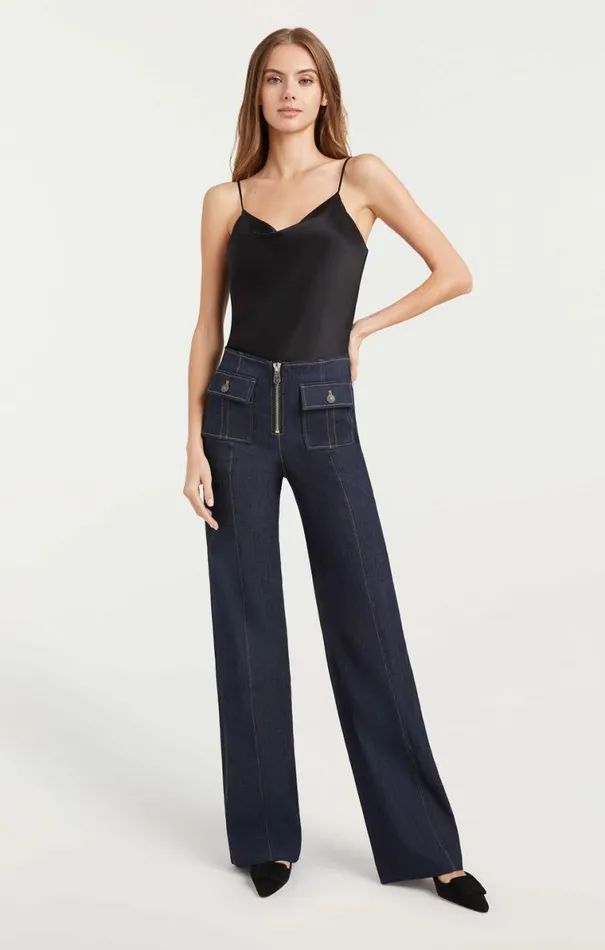 Shop Long Azure Pant Indigo Cinq Sept Pants