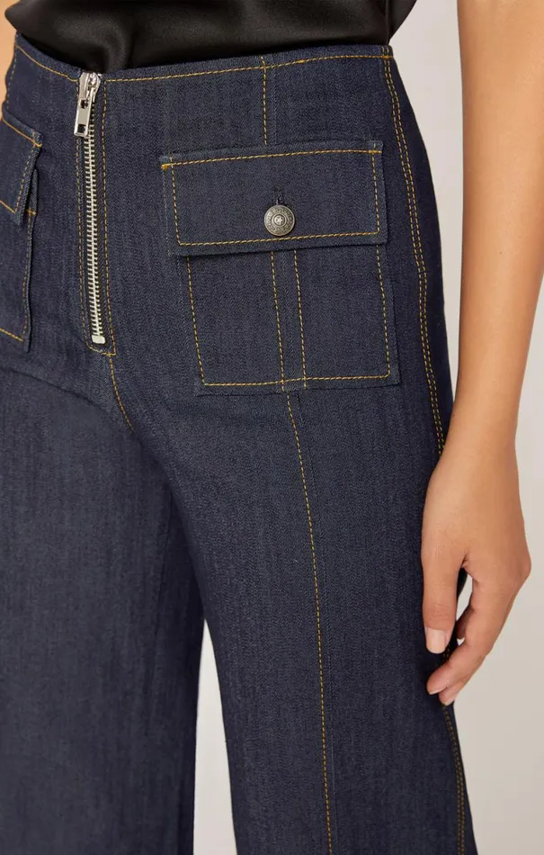 Shop Long Azure Pant Indigo Cinq Sept Pants