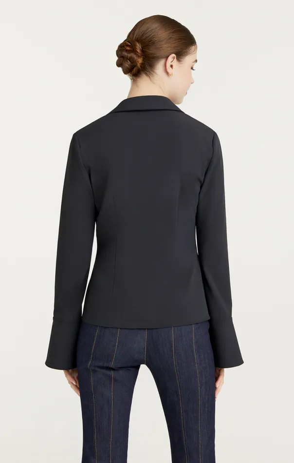 Shop Mckenna Top Black Cinq Sept Long Sleeve Tops