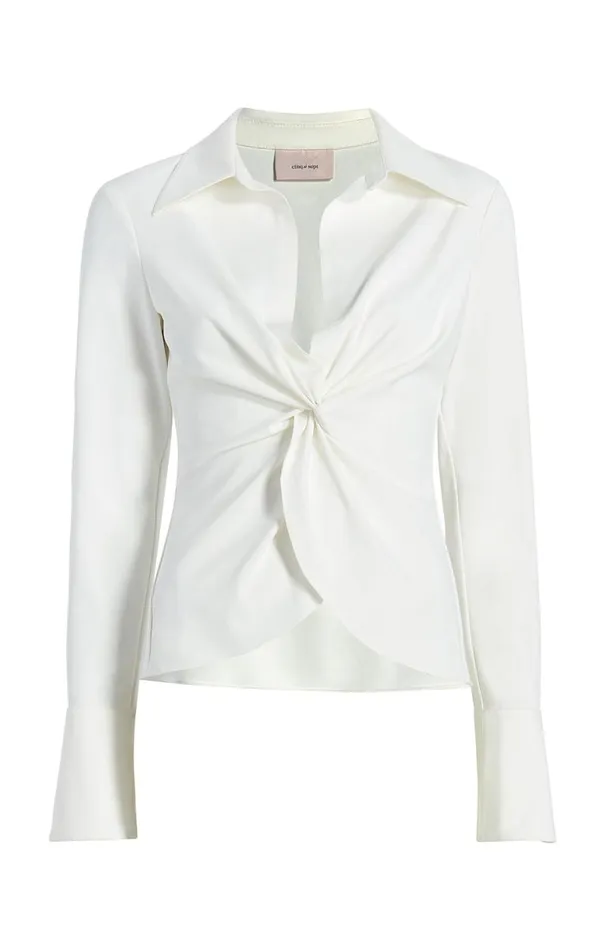 Shop Mckenna Top Ivory Cinq Sept Long Sleeve Tops