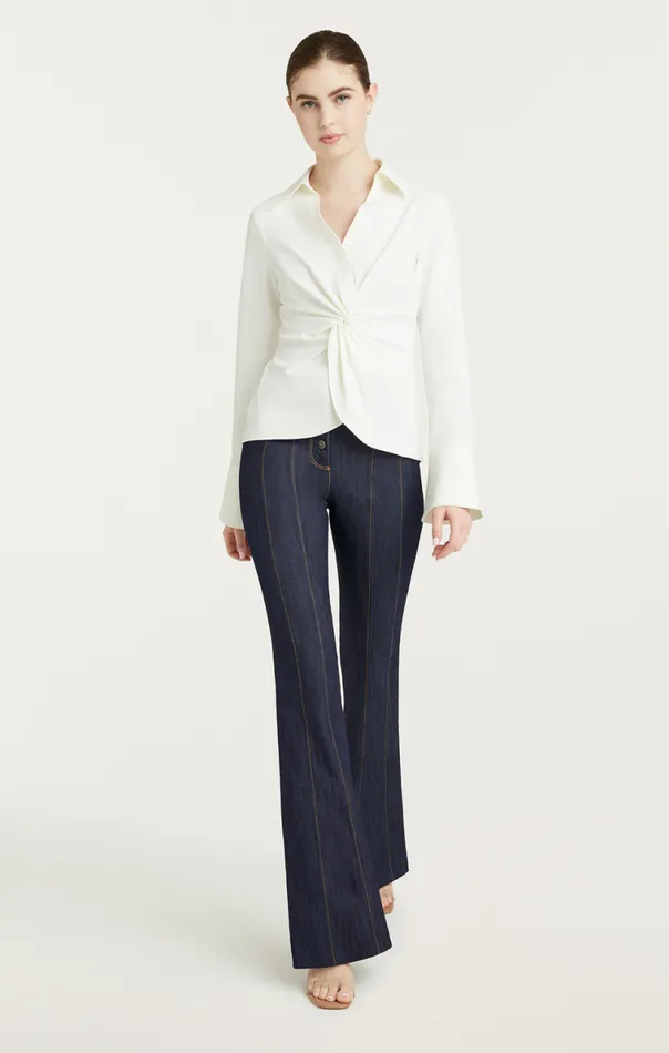 Shop Mckenna Top Ivory Cinq Sept Long Sleeve Tops