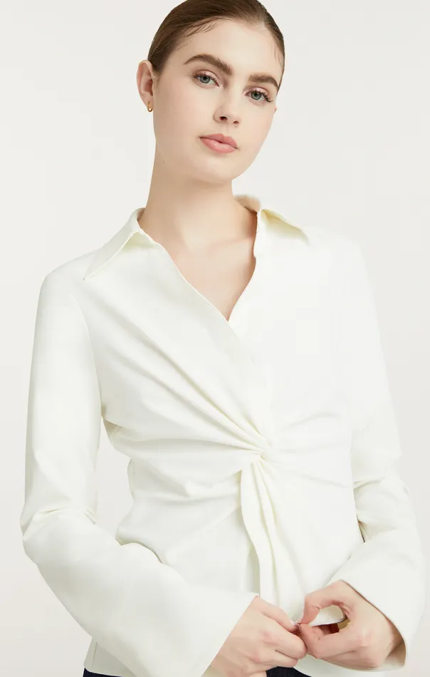 Shop Mckenna Top Ivory Cinq Sept Long Sleeve Tops