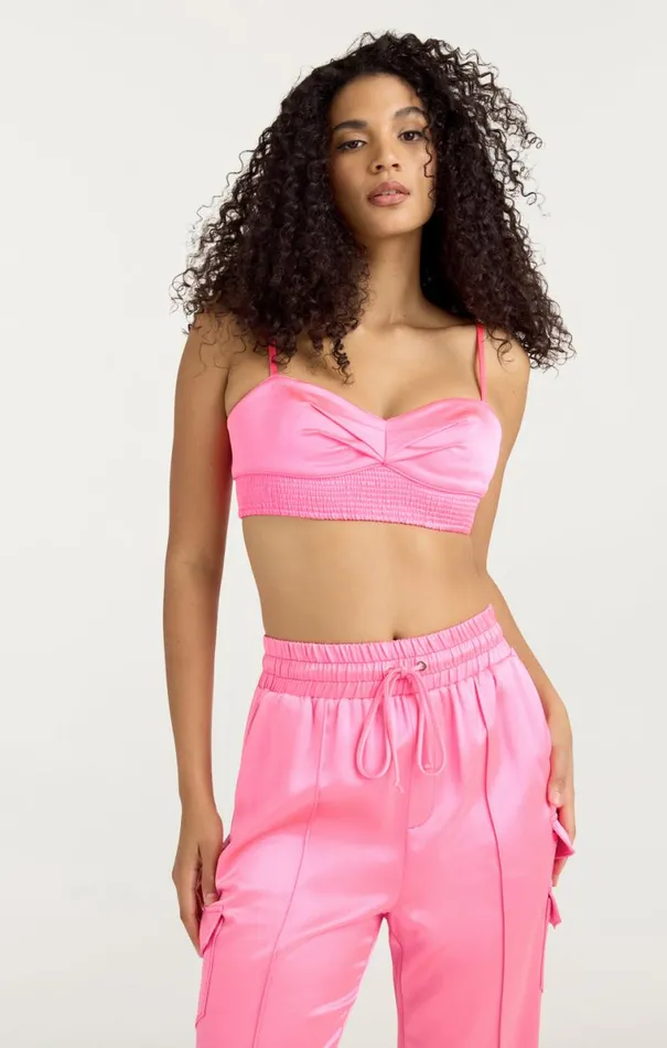 Shop Nikola Top Electric Pink Cinq Sept Tank Tops and Camisoles