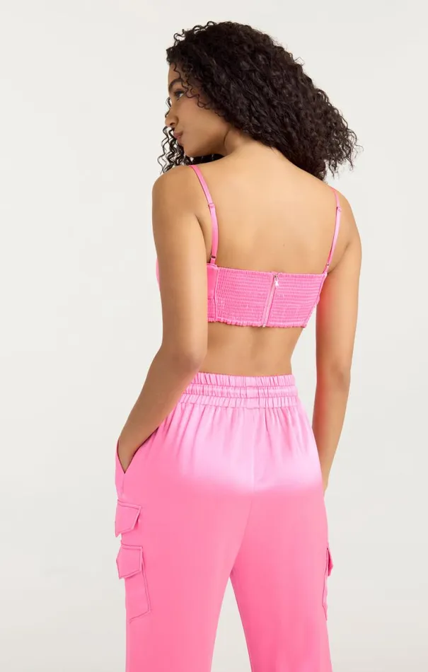 Shop Nikola Top Electric Pink Cinq Sept Tank Tops and Camisoles