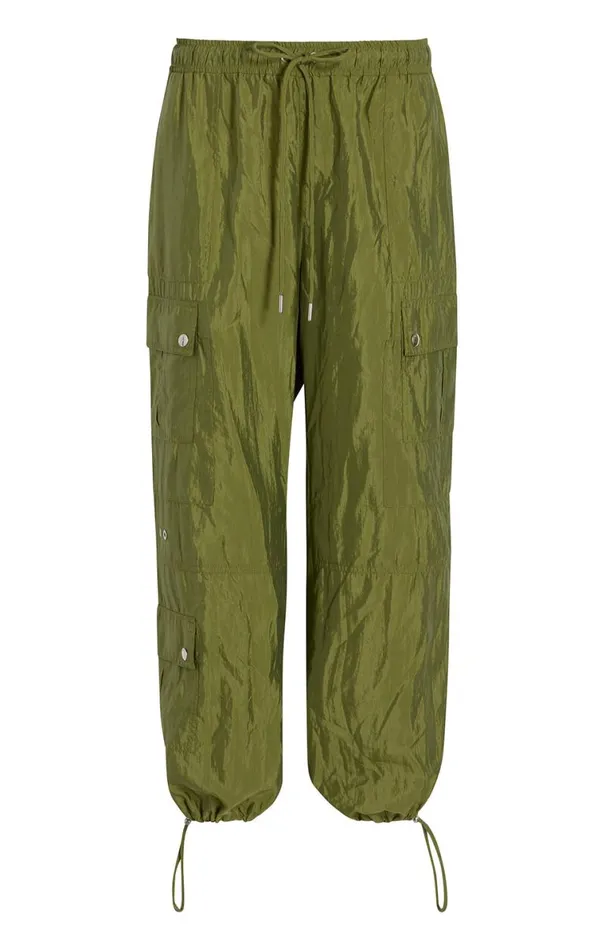 Shop Nitsan Parachute Pant Olive Green Cinq Sept Pants