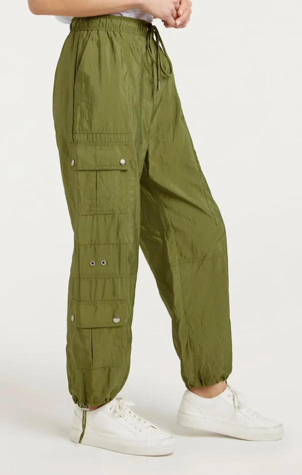 Shop Nitsan Parachute Pant Olive Green Cinq Sept Pants