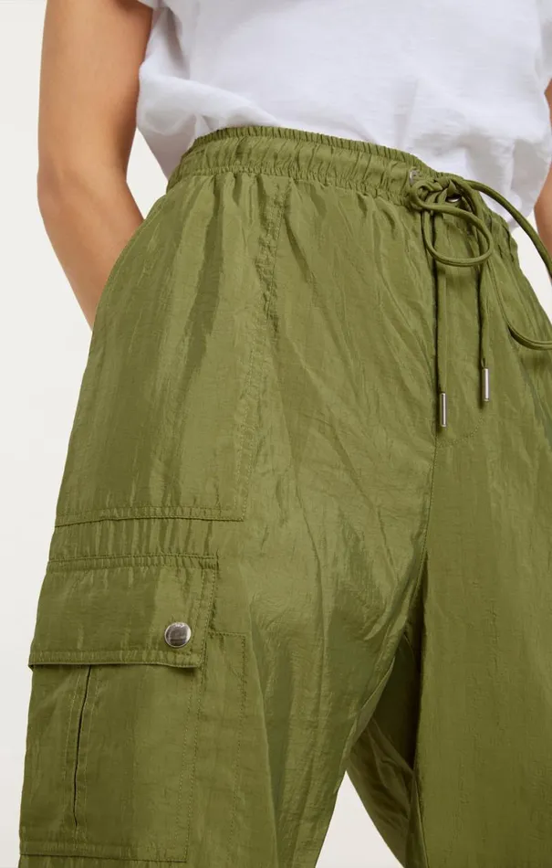 Shop Nitsan Parachute Pant Olive Green Cinq Sept Pants