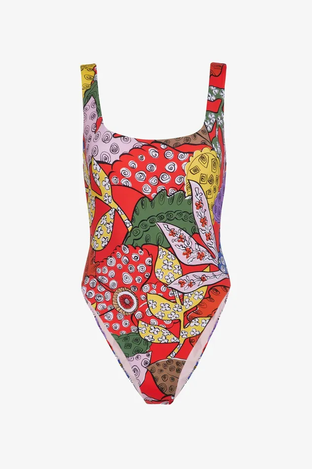 Shop One Pieces Mara Hoffman Idalia One Piece Red