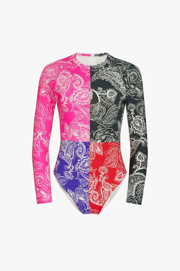 Shop One Pieces Mara Hoffman Reese Rashguard Multi
