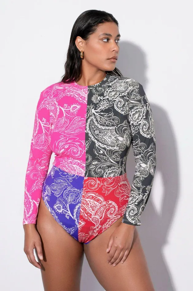 Shop One Pieces Mara Hoffman Reese Rashguard Multi Shop One Pieces Mara Hoffman Reese Rashguard Multi
