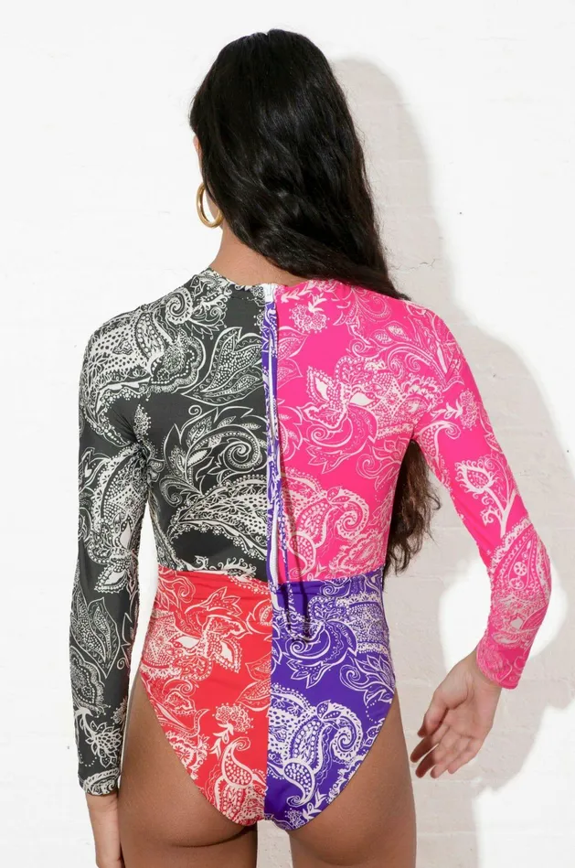 Shop One Pieces Mara Hoffman Reese Rashguard Multi Shop One Pieces Mara Hoffman Reese Rashguard Multi