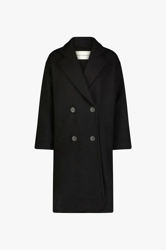 Shop Outerwear Mara Hoffman Clementine Coat Black
