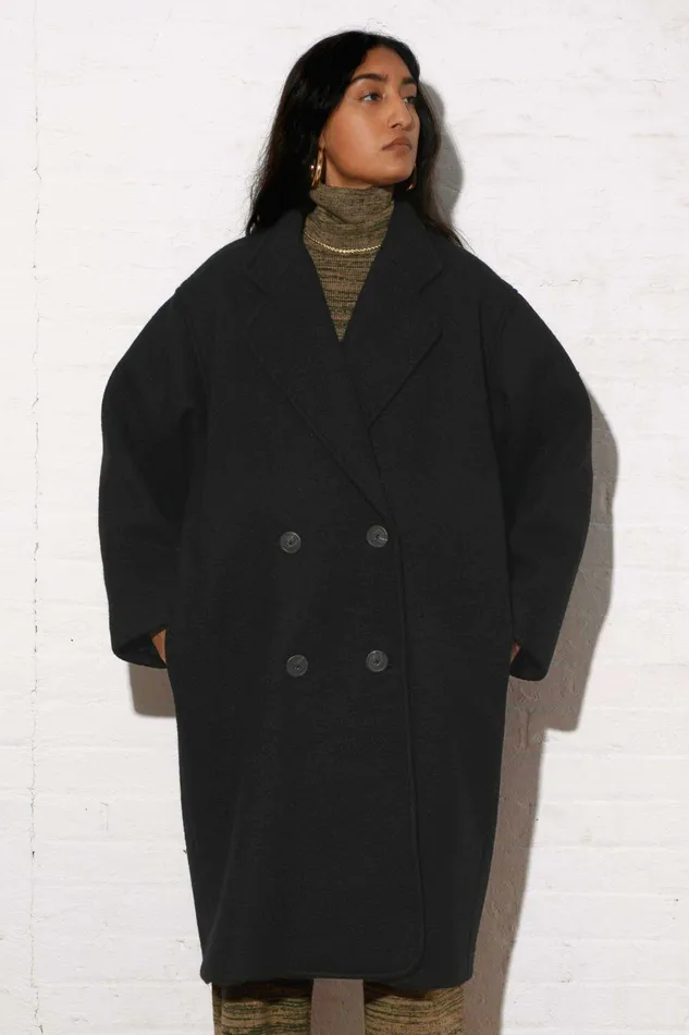 Shop Outerwear Mara Hoffman Clementine Coat Black Shop Outerwear Mara Hoffman Clementine Coat Black