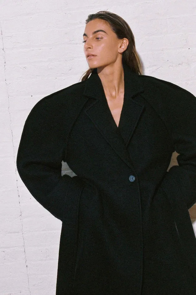 Shop Outerwear Mara Hoffman Rafaella Coat Black Shop Outerwear Mara Hoffman Rafaella Coat Black