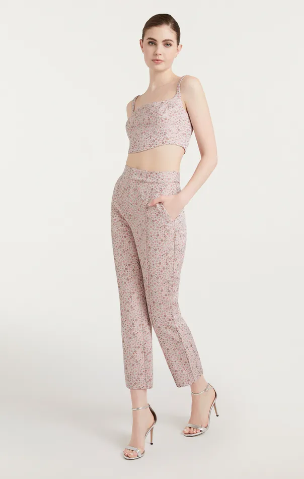 Shop Porter Pant Pale Rose Multi Cinq Sept Pants