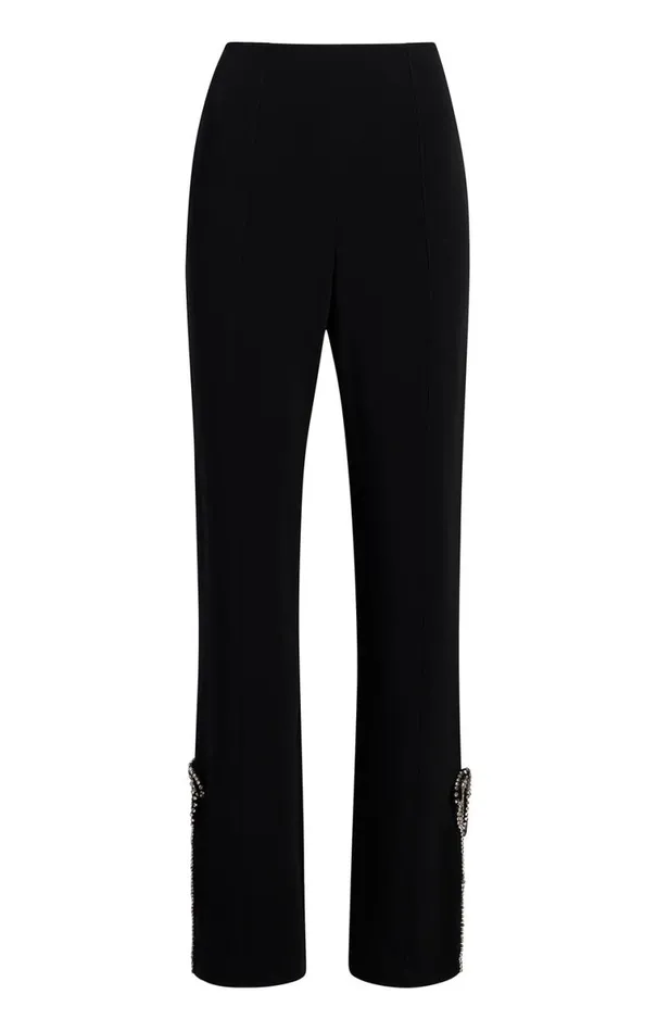 Shop Rhinestone Bow Kali Pant Black Cinq Sept Pants
