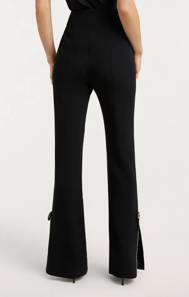 Shop Rhinestone Bow Kali Pant Black Cinq Sept Pants