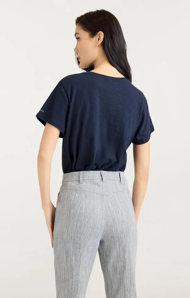 Shop Rhinestone Savoir Faire Tee Navywhite Cinq Sept Tees