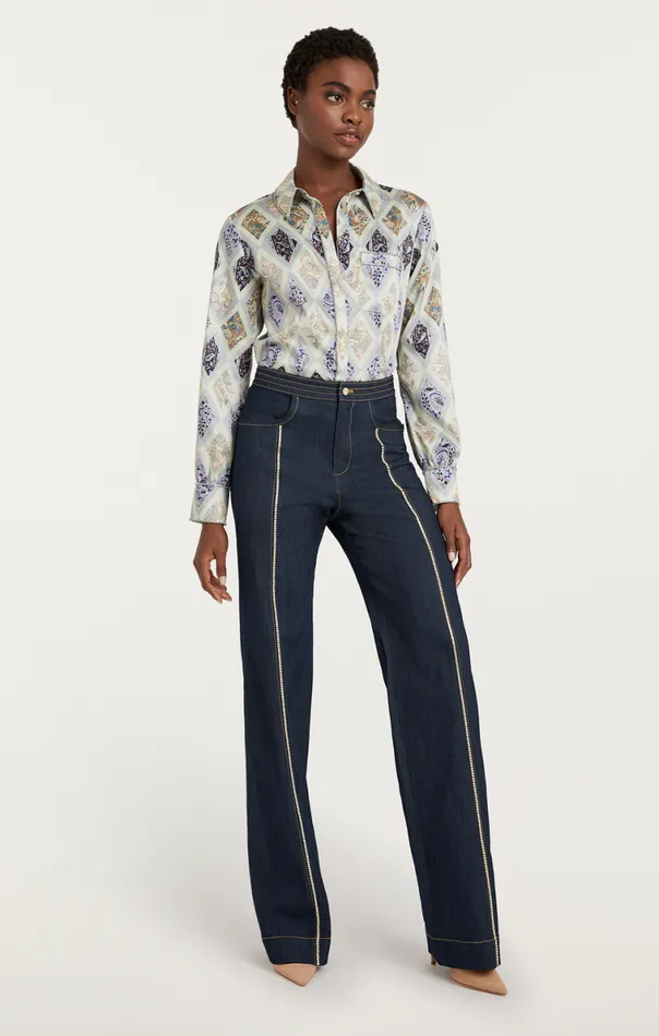 Shop Rosalind Pant Indigo Cinq Sept Pants