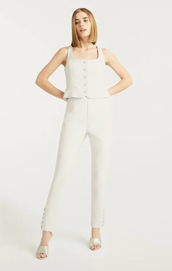 Shop Rowena Pant Ivory Cinq Sept Pants