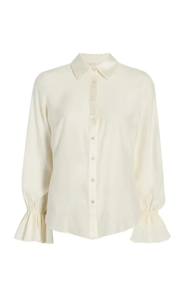 Shop Roxie Top Ivoryivory Cinq Sept Long Sleeve Tops