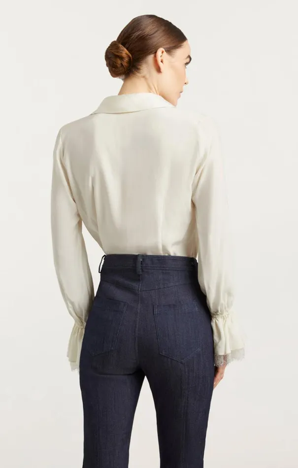 Shop Roxie Top Ivoryivory Cinq Sept Long Sleeve Tops