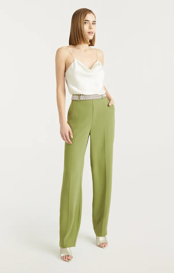 Shop Stacked Jewelry Embellished Collins Pant Moss Cinq Sept Pants