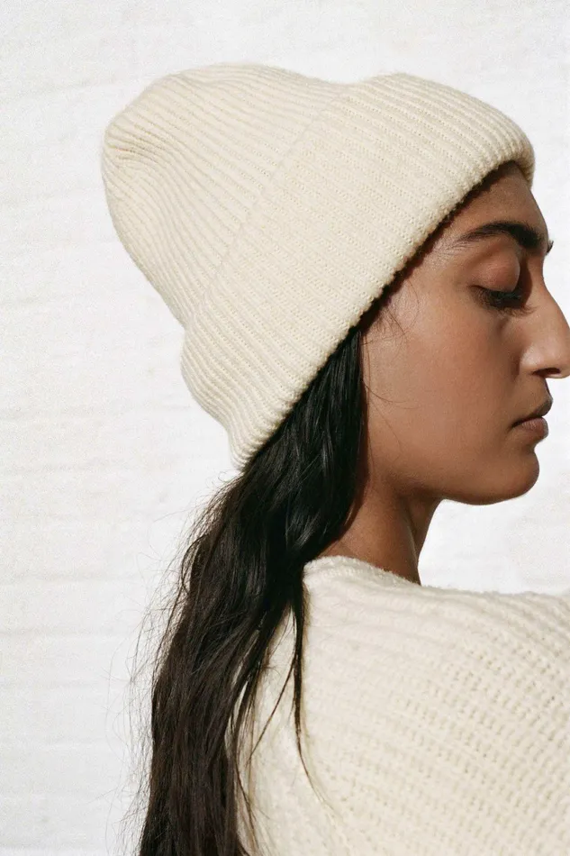 Shop Sweaters and Knits Mara Hoffman Jacq Beanie Natural Shop Sweaters and Knits Mara Hoffman Jacq Beanie Natural