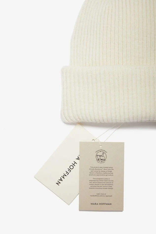 Shop Sweaters and Knits Mara Hoffman Jacq Beanie Natural Shop Sweaters and Knits Mara Hoffman Jacq Beanie Natural