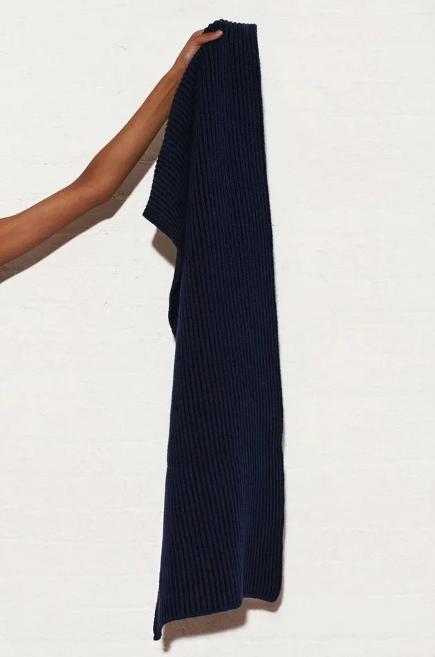 Shop Sweaters and Knits Mara Hoffman Lou Scarf Blue Shop Sweaters and Knits Mara Hoffman Lou Scarf Blue