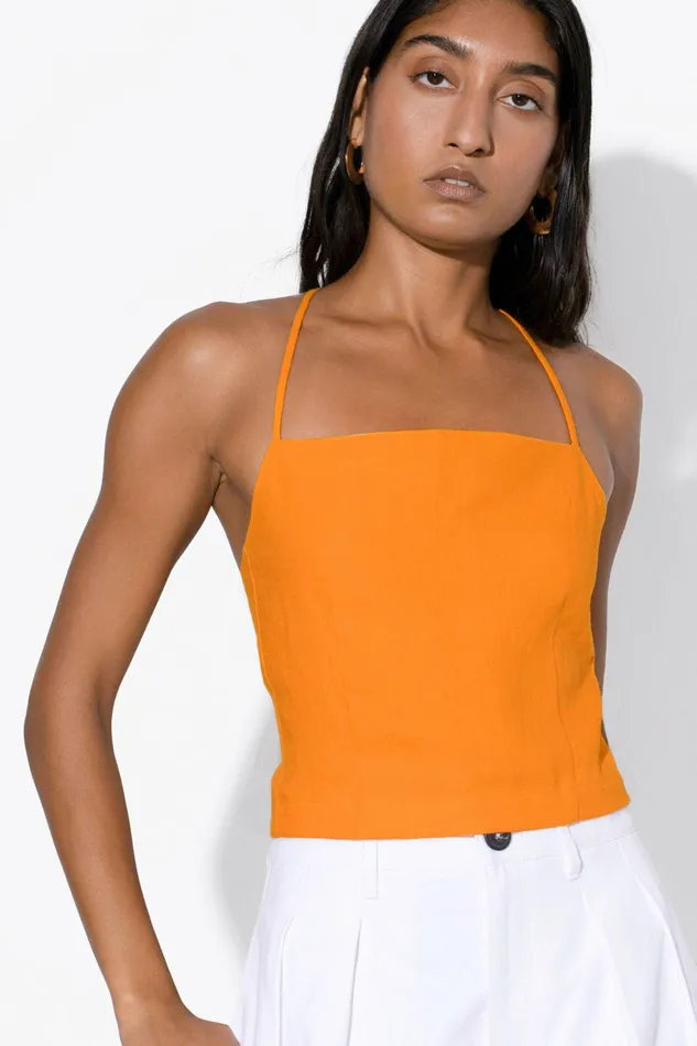 Shop Tops Mara Hoffman Carrie Top Yellow Shop Tops Mara Hoffman Carrie Top Yellow