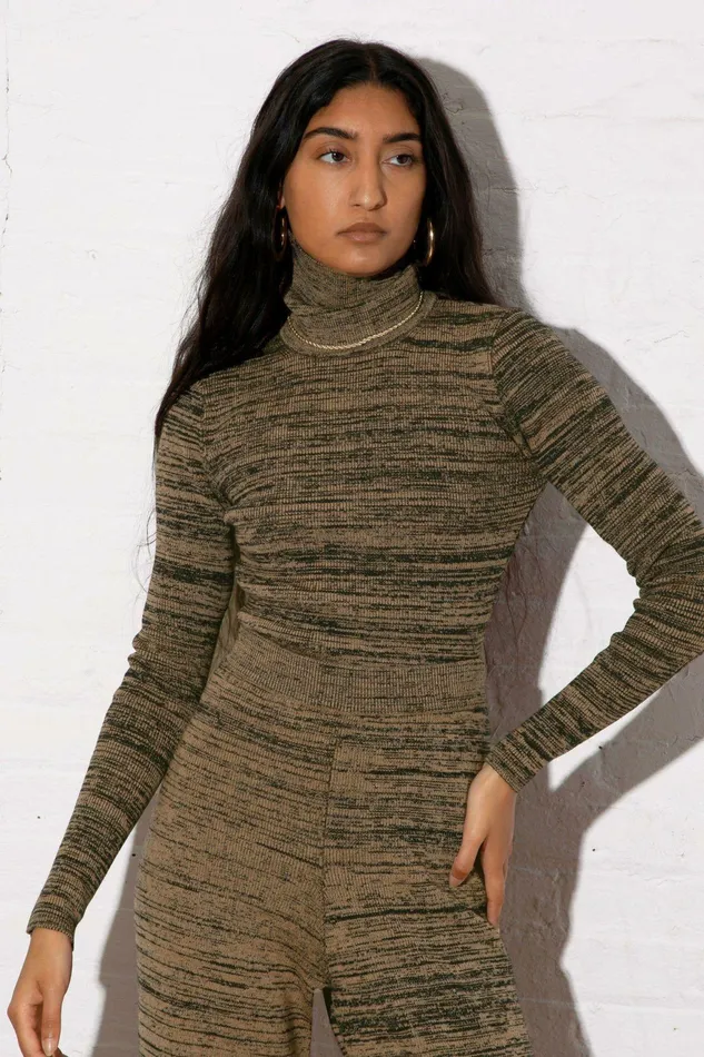 Shop Tops Mara Hoffman Gene Sweater Brown Shop Tops Mara Hoffman Gene Sweater Brown