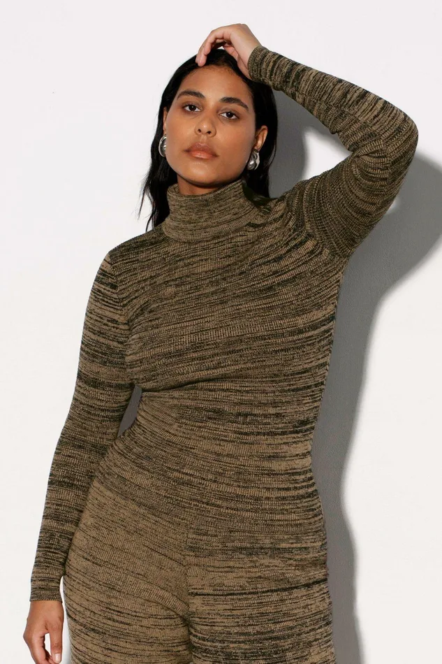 Shop Tops Mara Hoffman Gene Sweater Brown Shop Tops Mara Hoffman Gene Sweater Brown
