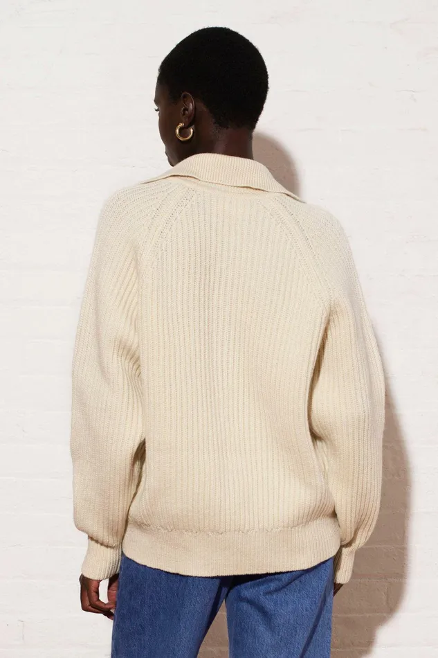 Shop Tops Mara Hoffman Juliana Sweater Natural Shop Tops Mara Hoffman Juliana Sweater Natural