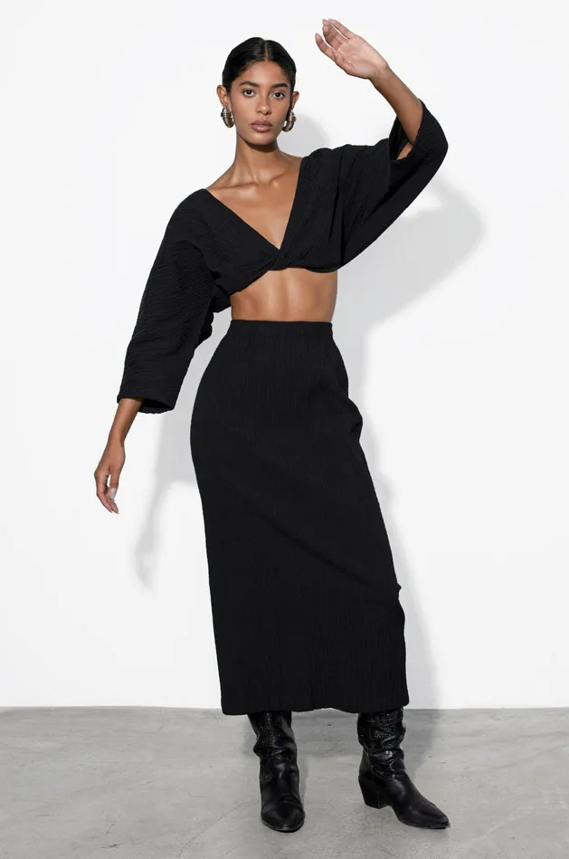 Shop Tops Mara Hoffman Justine Top Black Shop Tops Mara Hoffman Justine Top Black