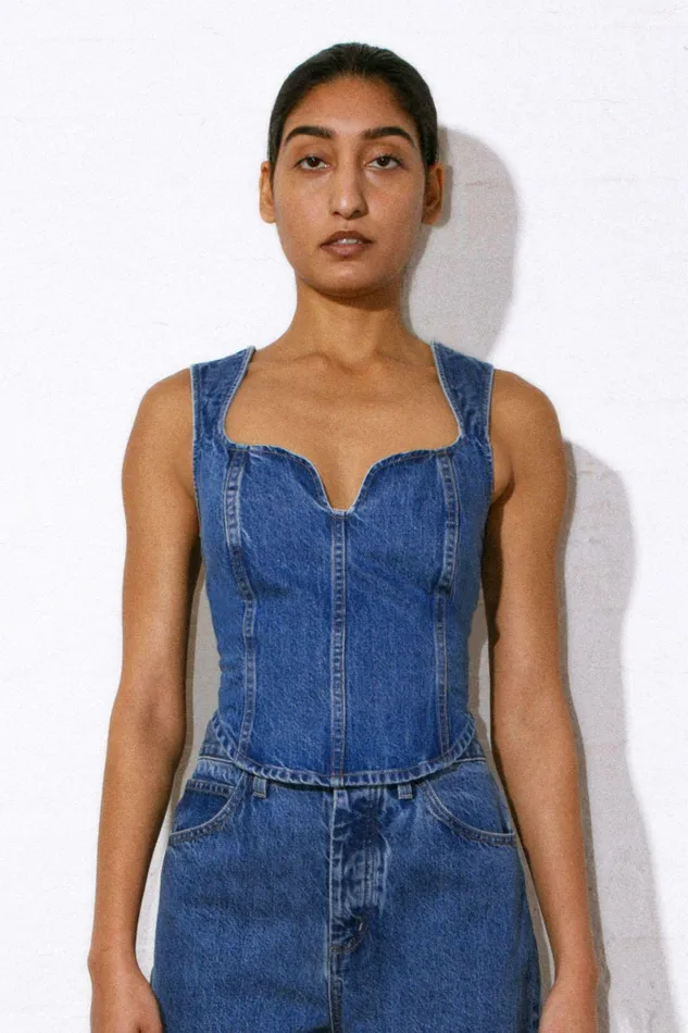 Shop Tops Mara Hoffman Milla Top Blue Shop Tops Mara Hoffman Milla Top Blue