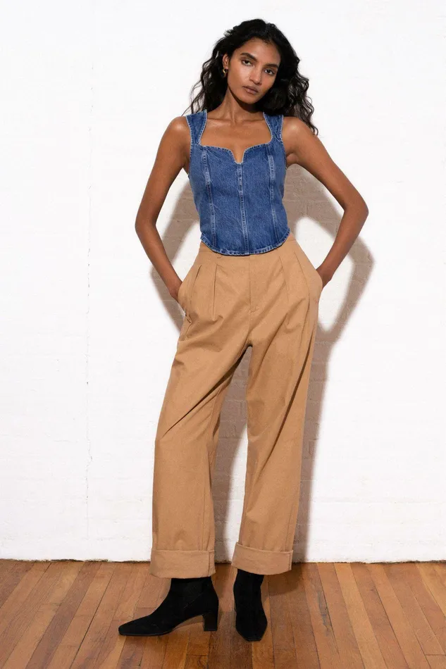 Shop Tops Mara Hoffman Milla Top Blue Shop Tops Mara Hoffman Milla Top Blue