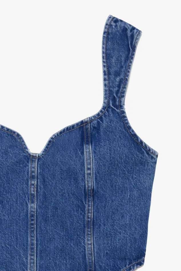 Shop Tops Mara Hoffman Milla Top Blue Shop Tops Mara Hoffman Milla Top Blue