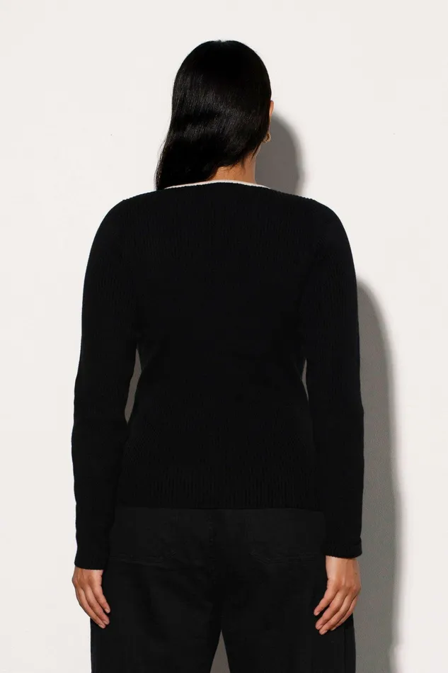Shop Tops Mara Hoffman Naida Sweater Black Shop Tops Mara Hoffman Naida Sweater Black