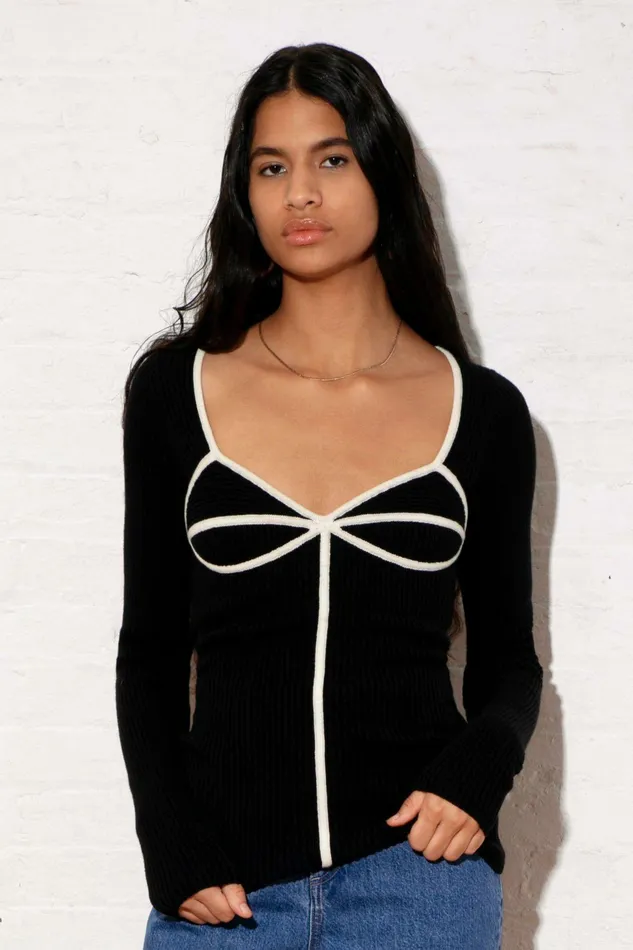Shop Tops Mara Hoffman Naida Sweater Black Shop Tops Mara Hoffman Naida Sweater Black