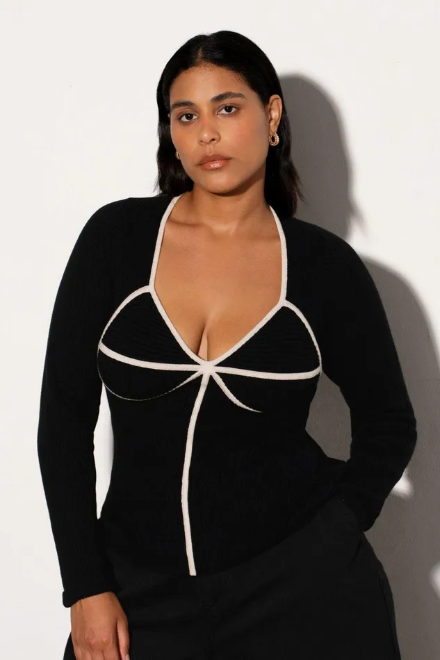 Shop Tops Mara Hoffman Naida Sweater Black Shop Tops Mara Hoffman Naida Sweater Black