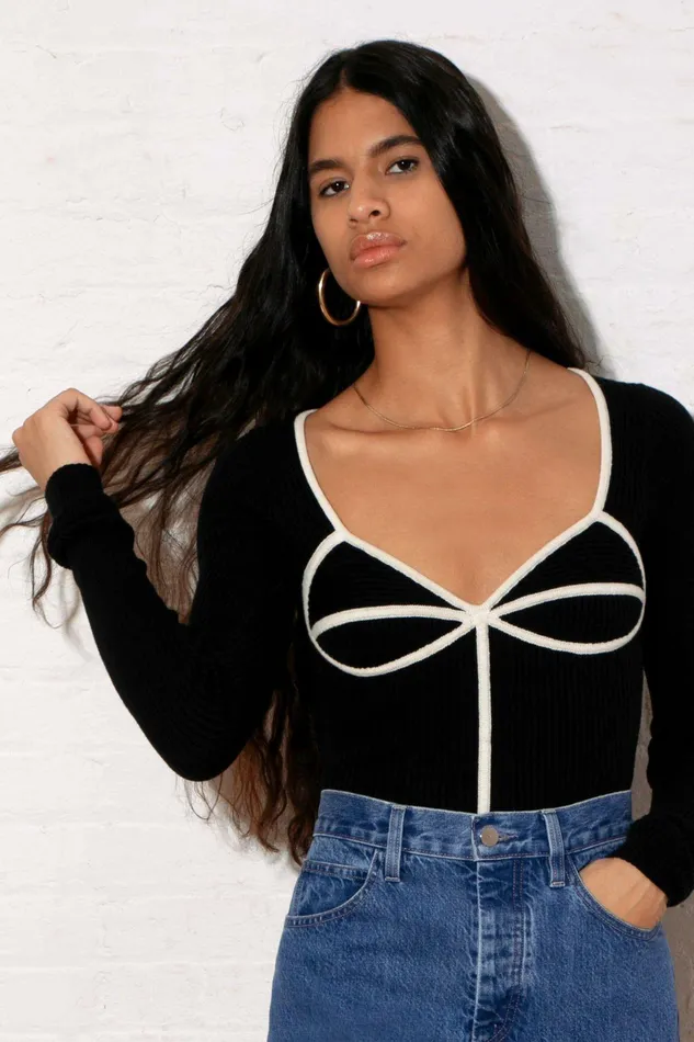 Shop Tops Mara Hoffman Naida Sweater Black Shop Tops Mara Hoffman Naida Sweater Black