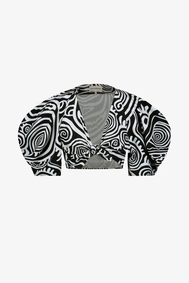 Shop Tops Mara Hoffman Navya Top Black