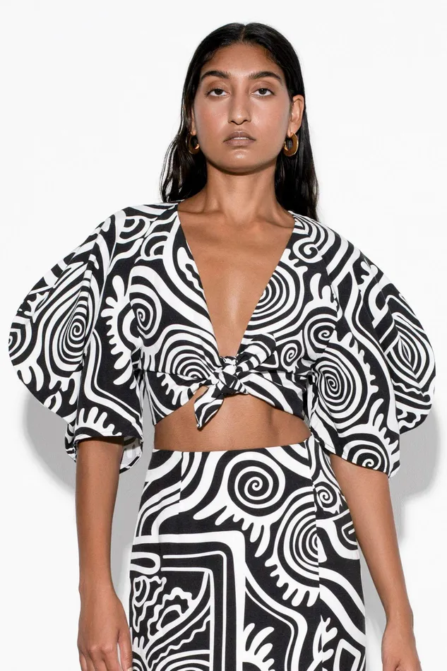 Shop Tops Mara Hoffman Navya Top Black Shop Tops Mara Hoffman Navya Top Black