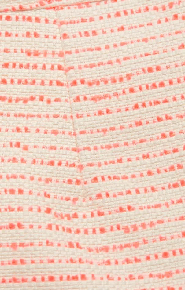 Shop Tweed Coronado Short Ivoryneon Coral Cinq Sept Shorts