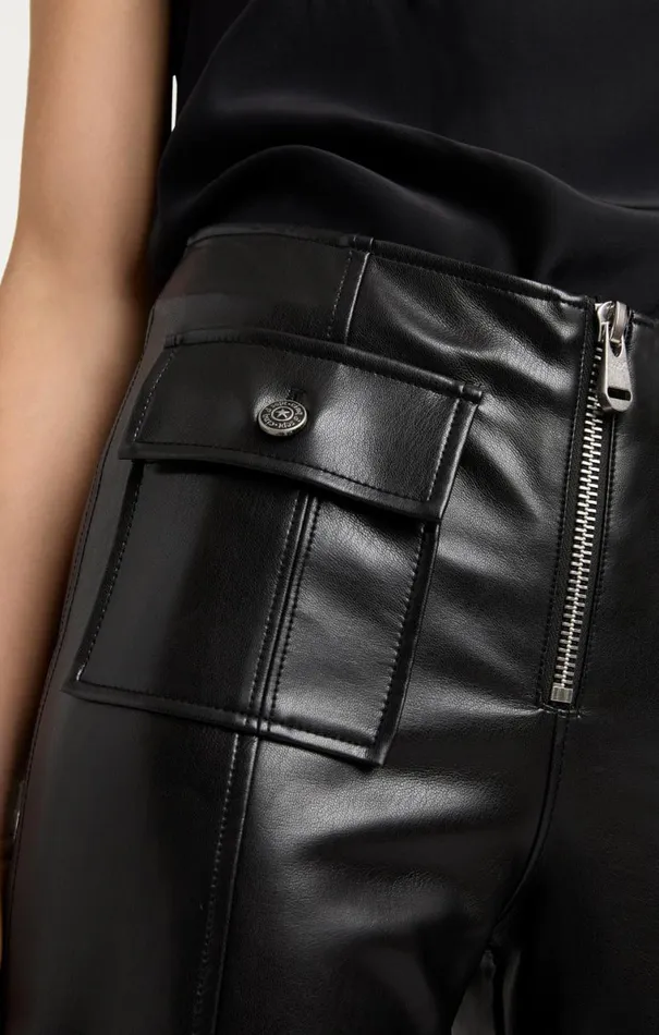 Shop Vegan Leather Azure Pant Black Cinq Sept Pants