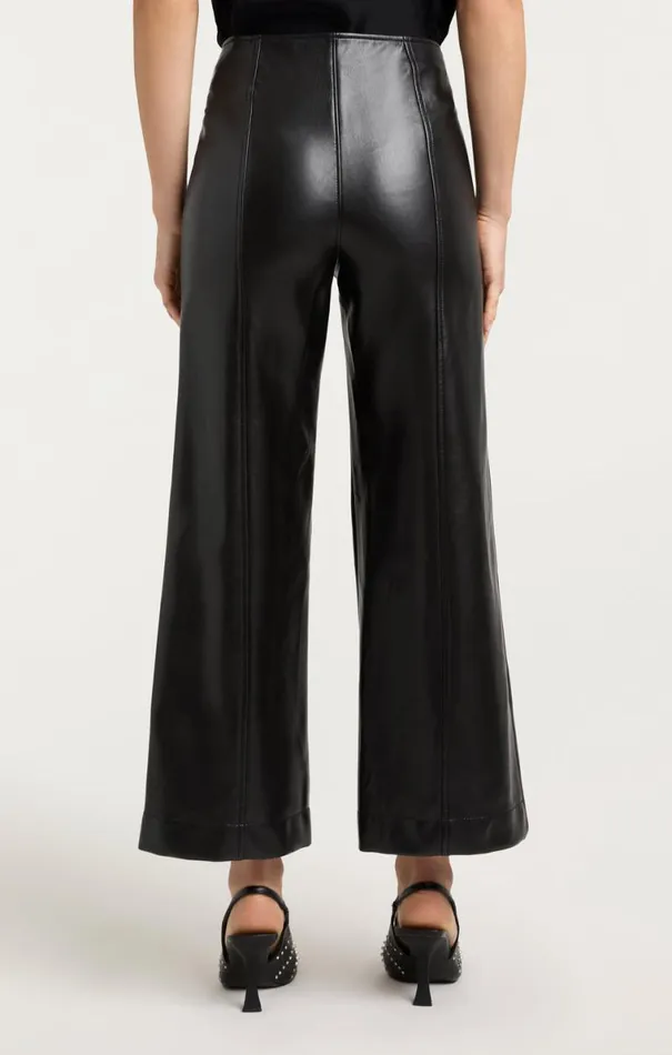 Shop Vegan Leather Azure Pant Black Cinq Sept Pants